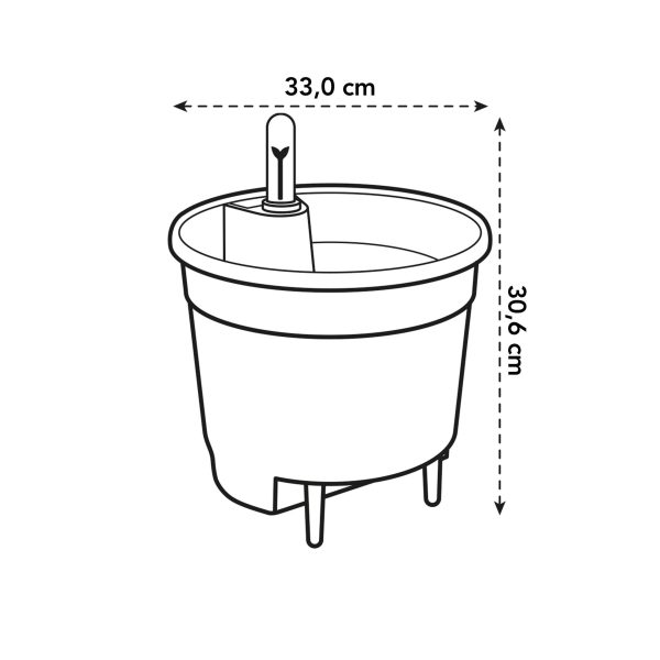 self watering insert 33cm - Afbeelding 2