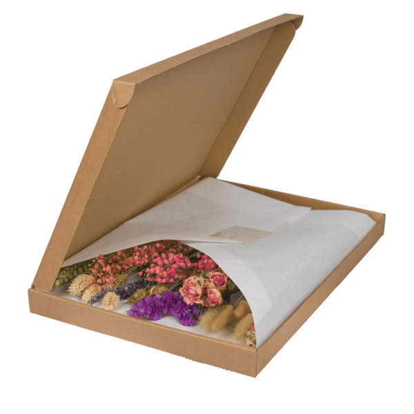 Droogbloemen roze ↨35cm-ø10cm