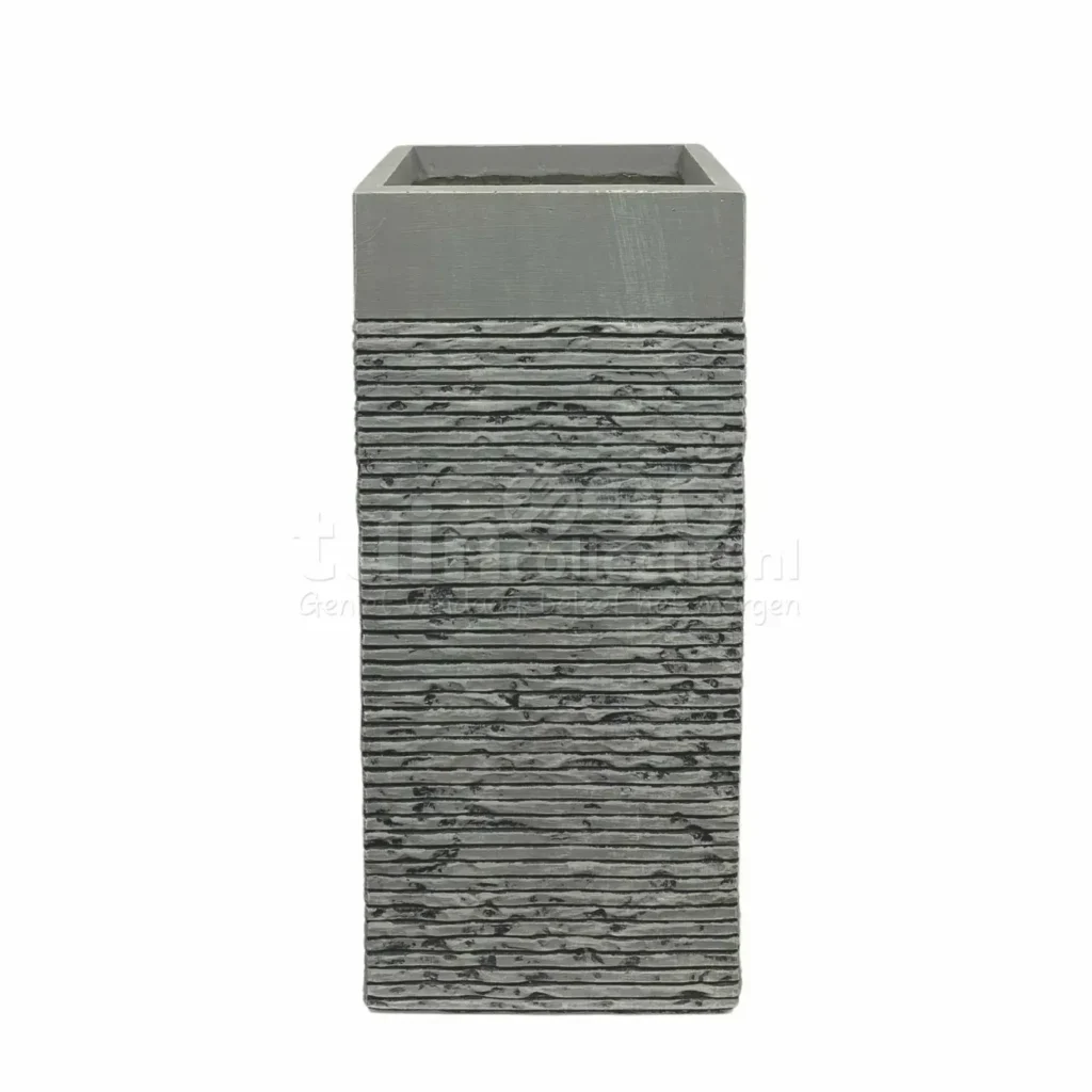 Bloempot Brick High-Cube Grijs H.80cm