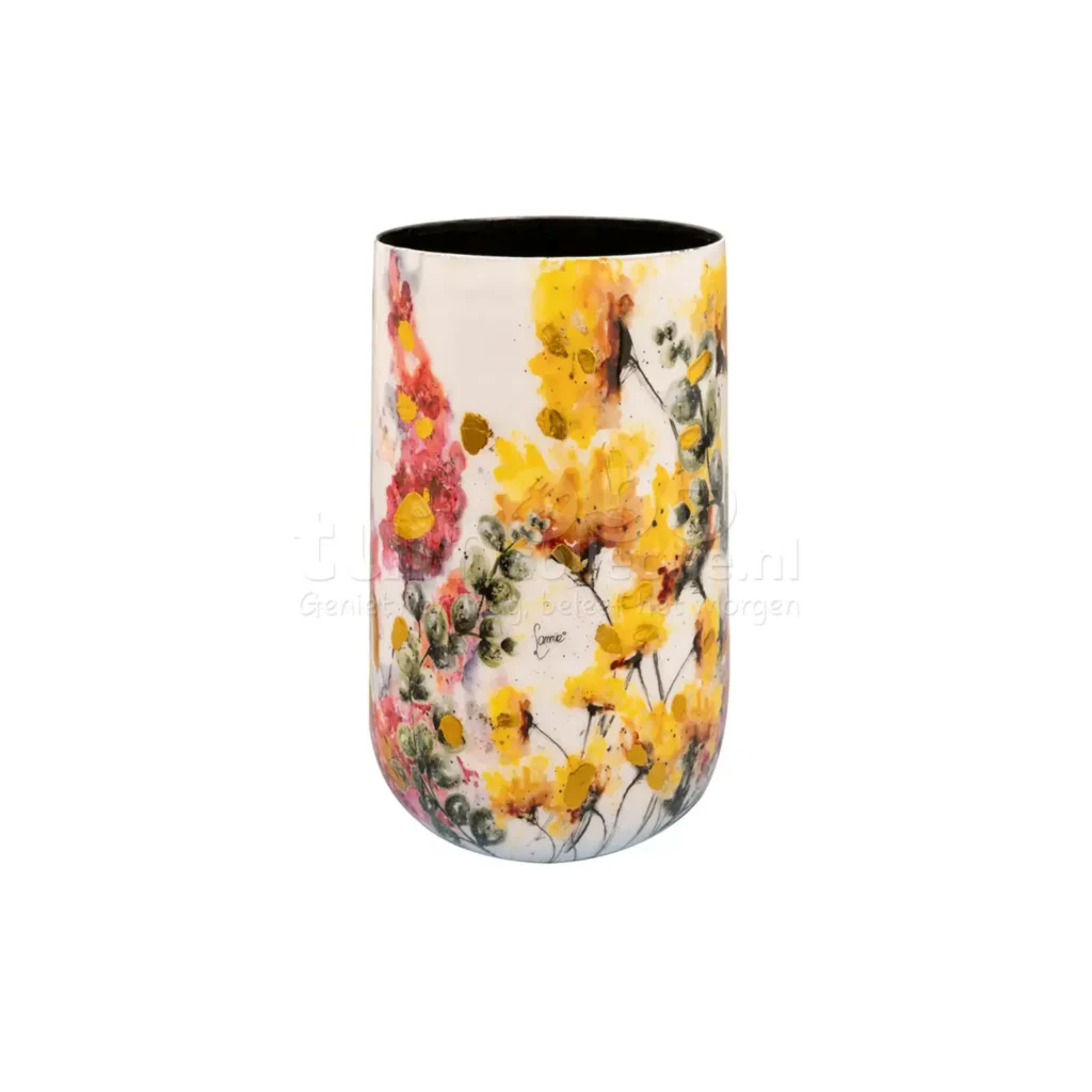 Bloempot Lammie Floral White Vaas Ø16cm