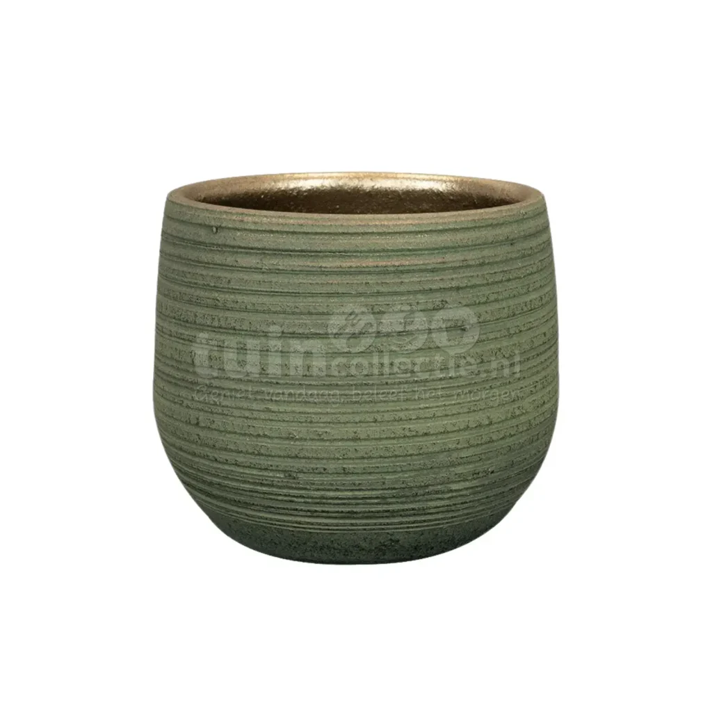 Bloempot Lydia Shiny Green Ø15cm