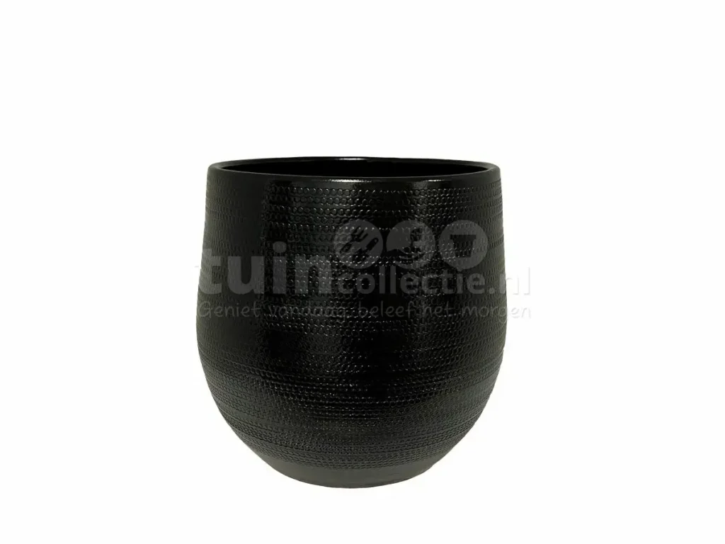 Bloempot Macau Zwart Ø32cm