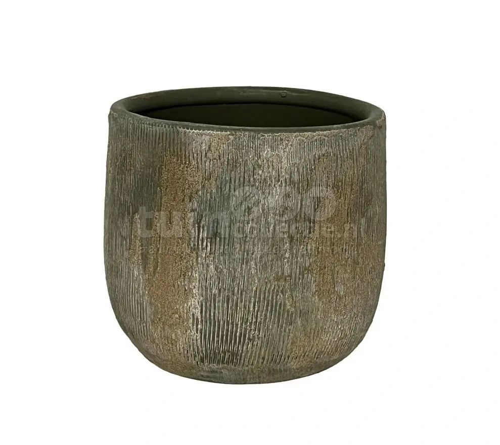 Bloempot Miami Groen Cement Ø23cm