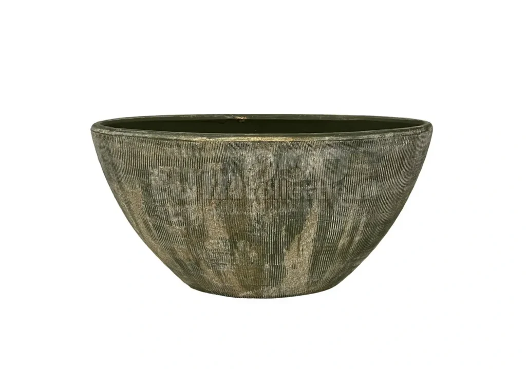 Bloempot Miami Ovaal Groen Cement 30cm