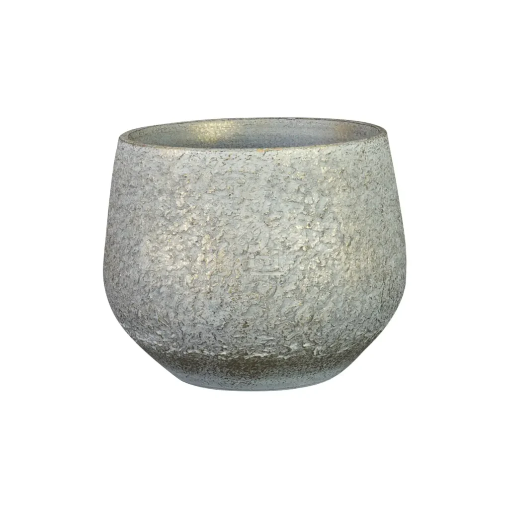 Bloempot Noor Metalic Grey Ø16cm