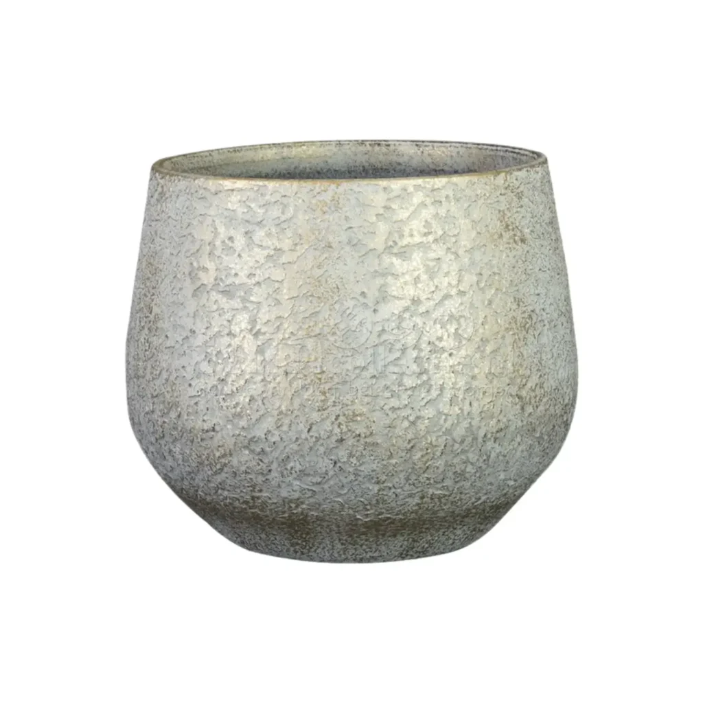 Bloempot Noor Metalic Grey Ø19cm