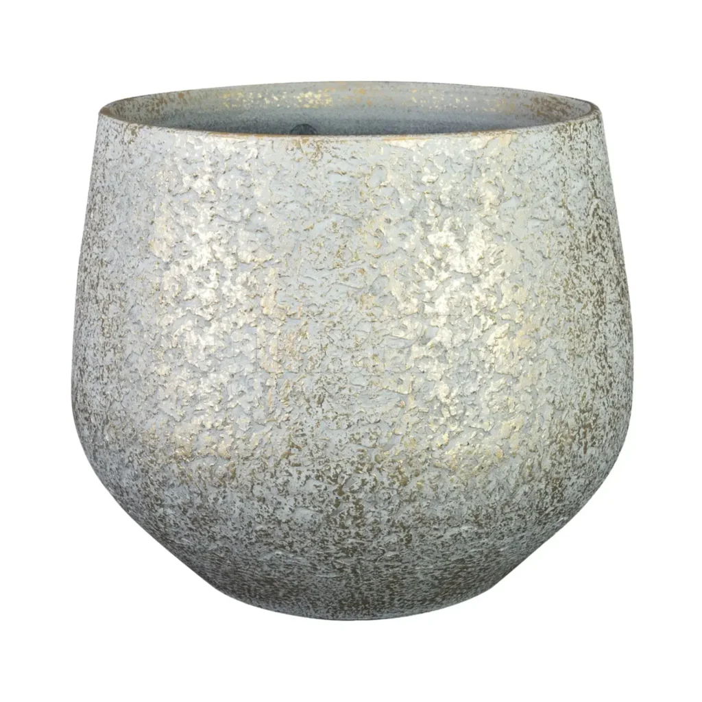 Bloempot Noor Metalic Grey Ø32cm
