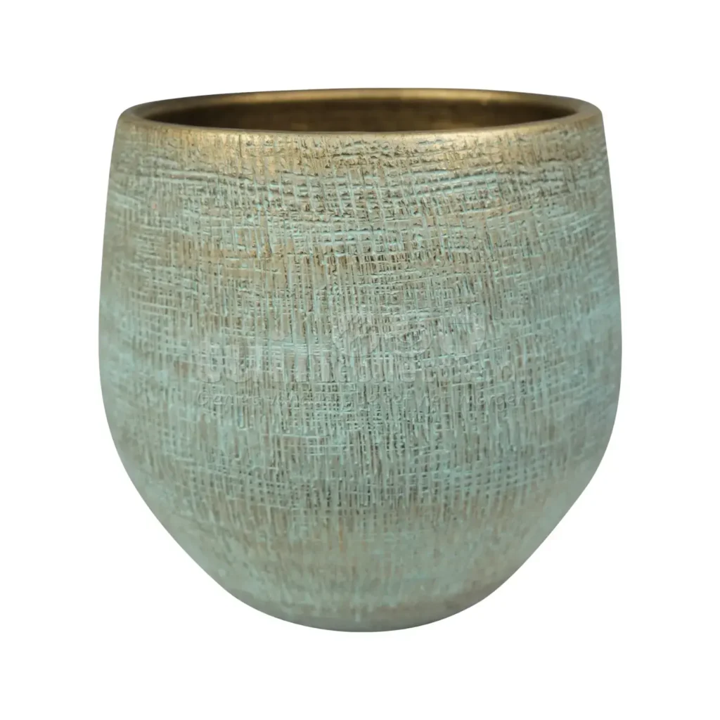 Bloempot Ryan Shiny Blue Ø31cm