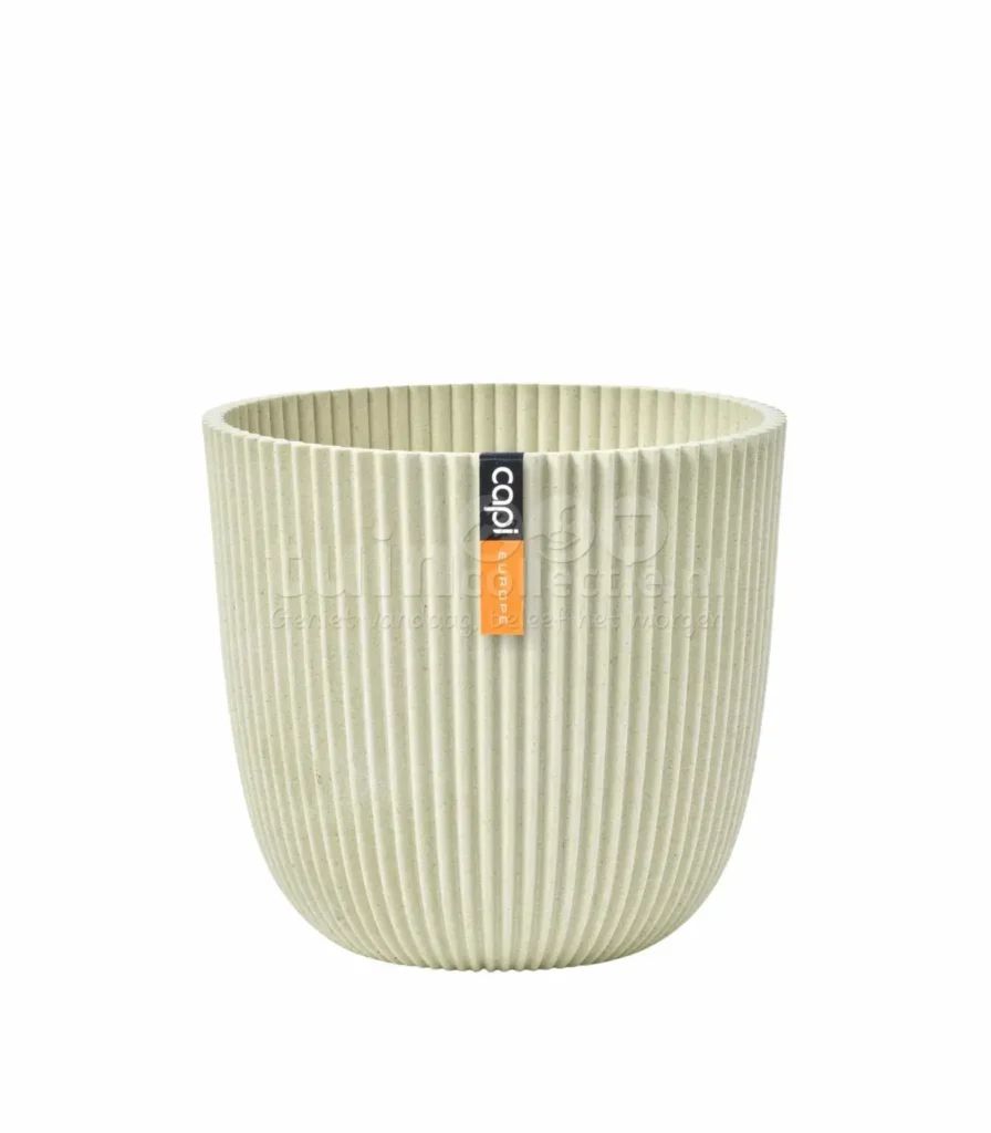 Capi Bloempot Groove Beige Ø13cm