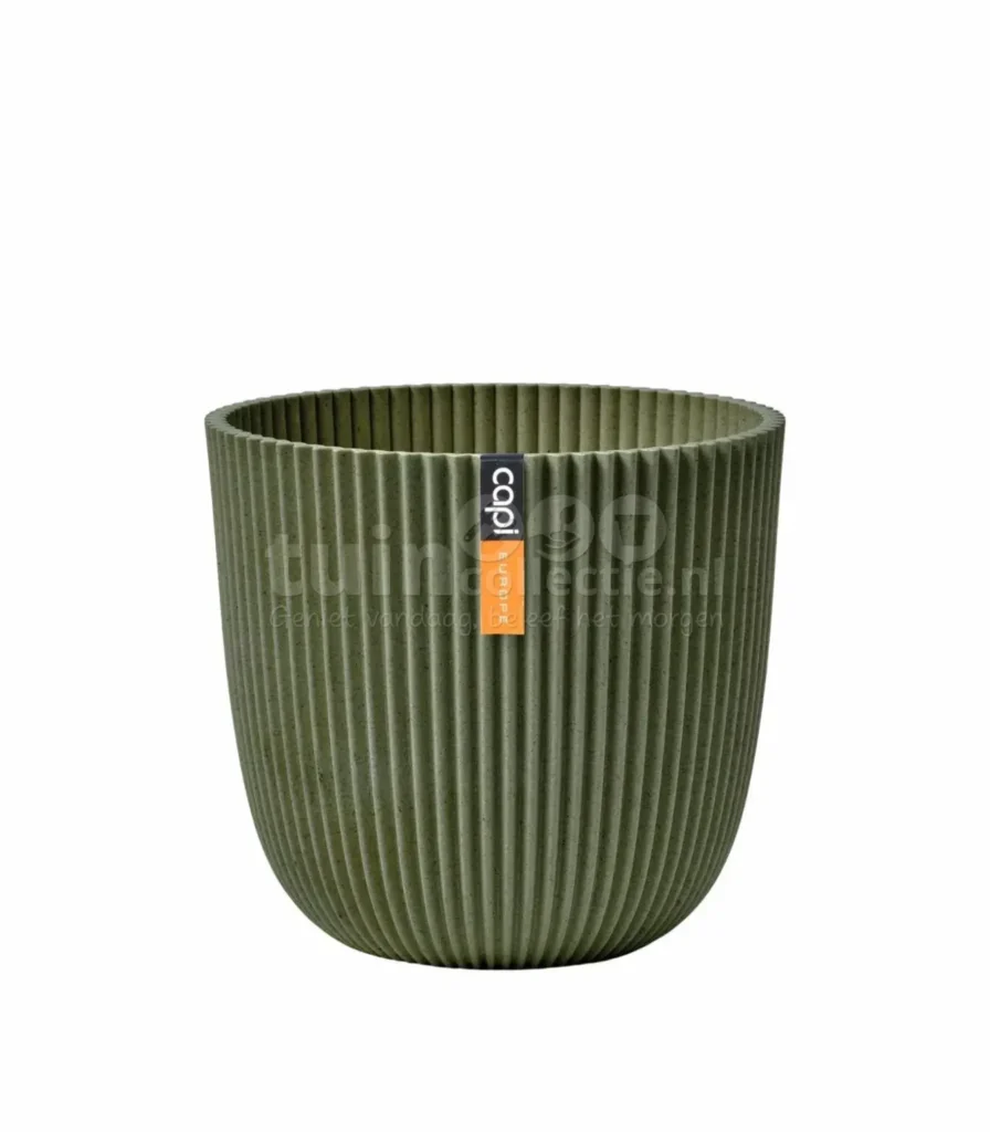 Capi Bloempot Groove Groen Ø13cm