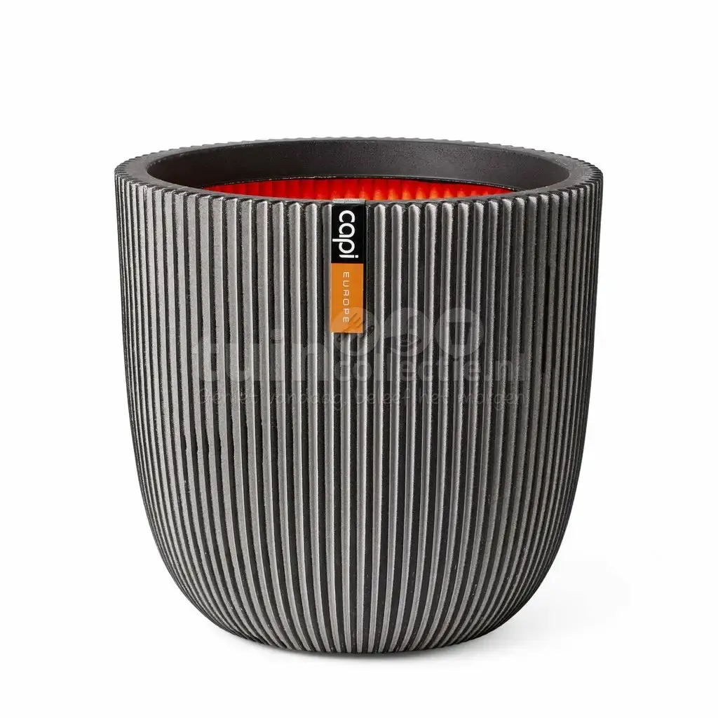 Capi Pot Bol Groove Ø43cm Antraciet