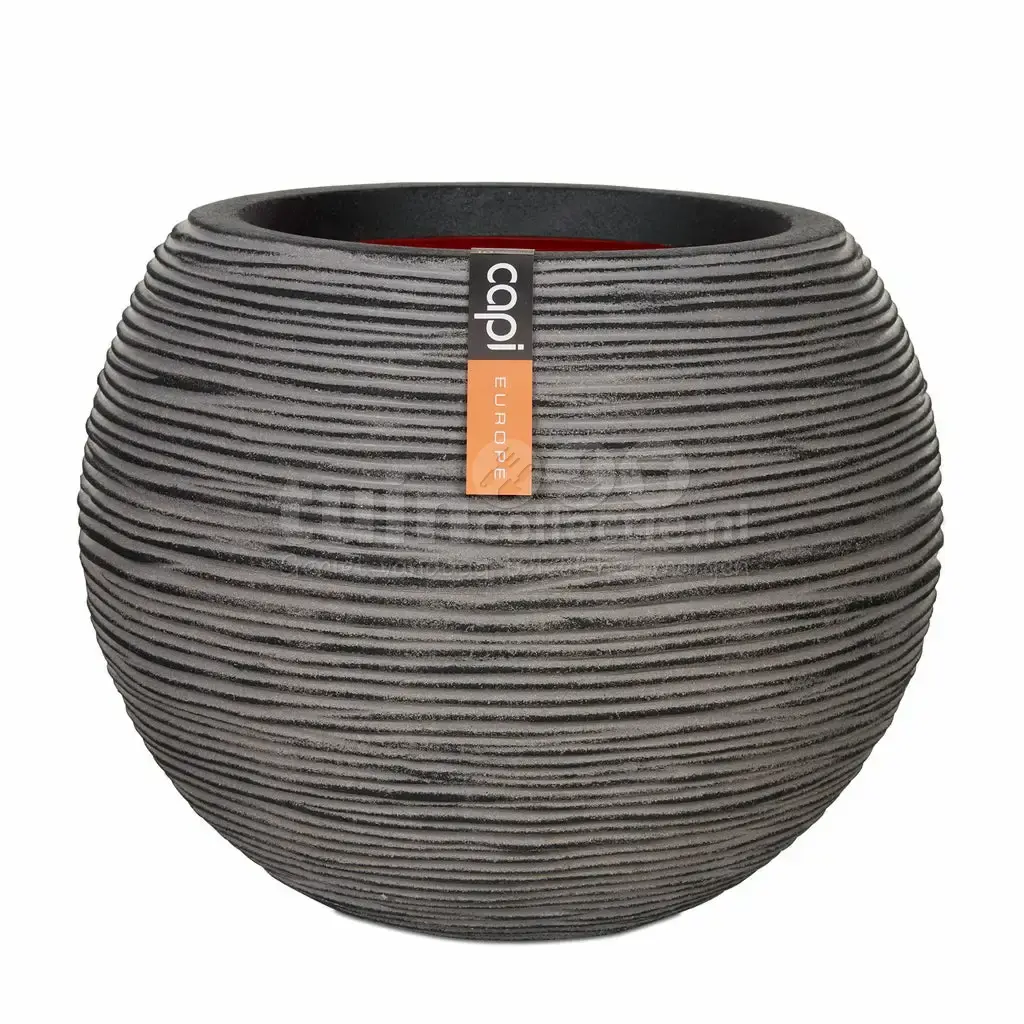 Capi Pot Bol Rib Ø40cm Antraciet