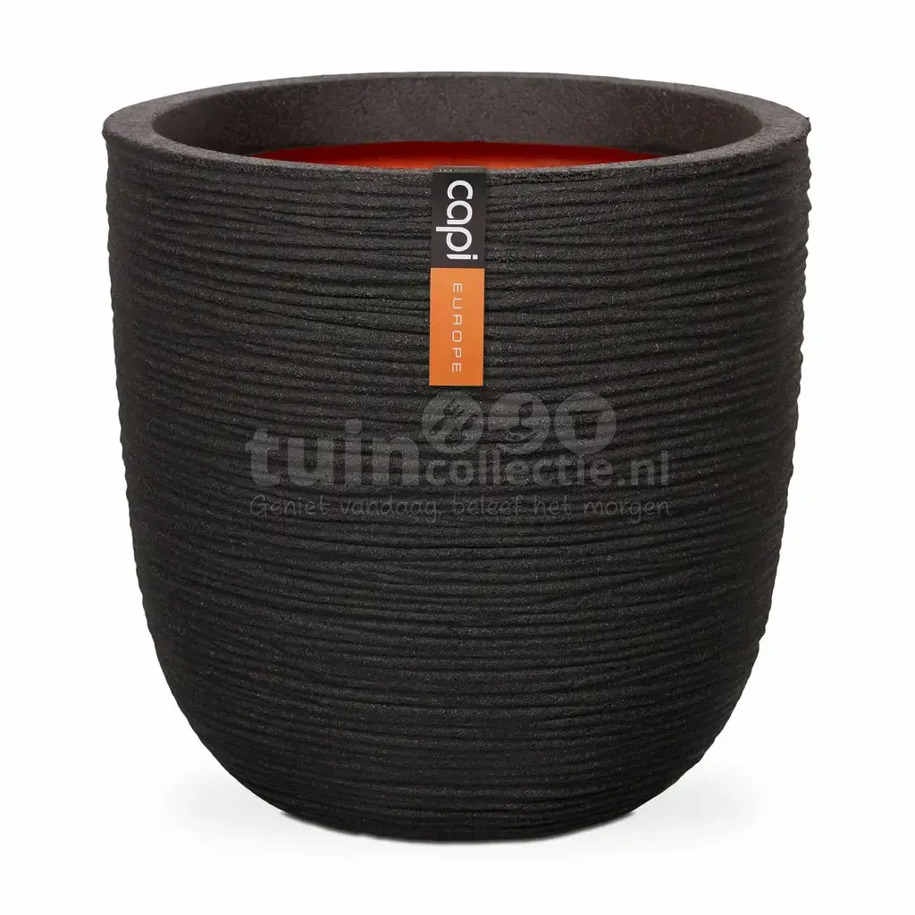 Capi Pot Bol Rib Ø54cm Zwart