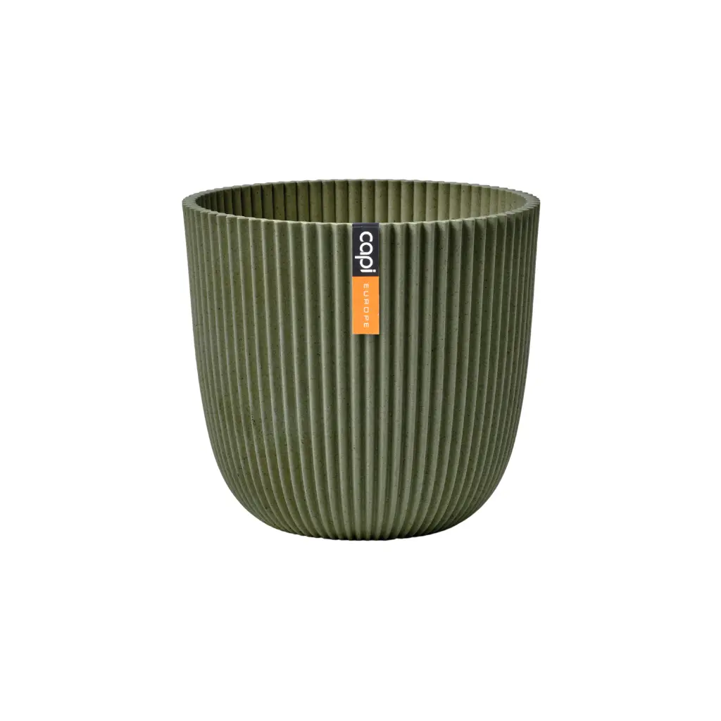 Capi Pot bol groove 21x20 - Gras Groen