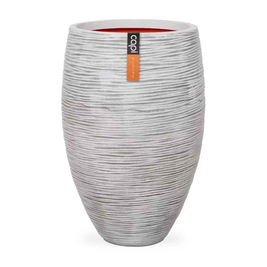 Capi Vaas Elegant Deluxe Rib Ivoor Ø45cm
