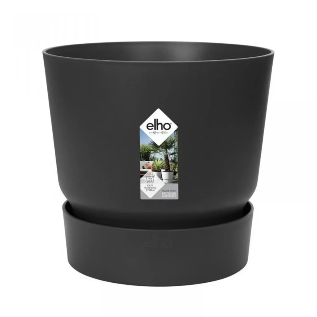 Elho Bloempot Greenville Ø30cm Zwart