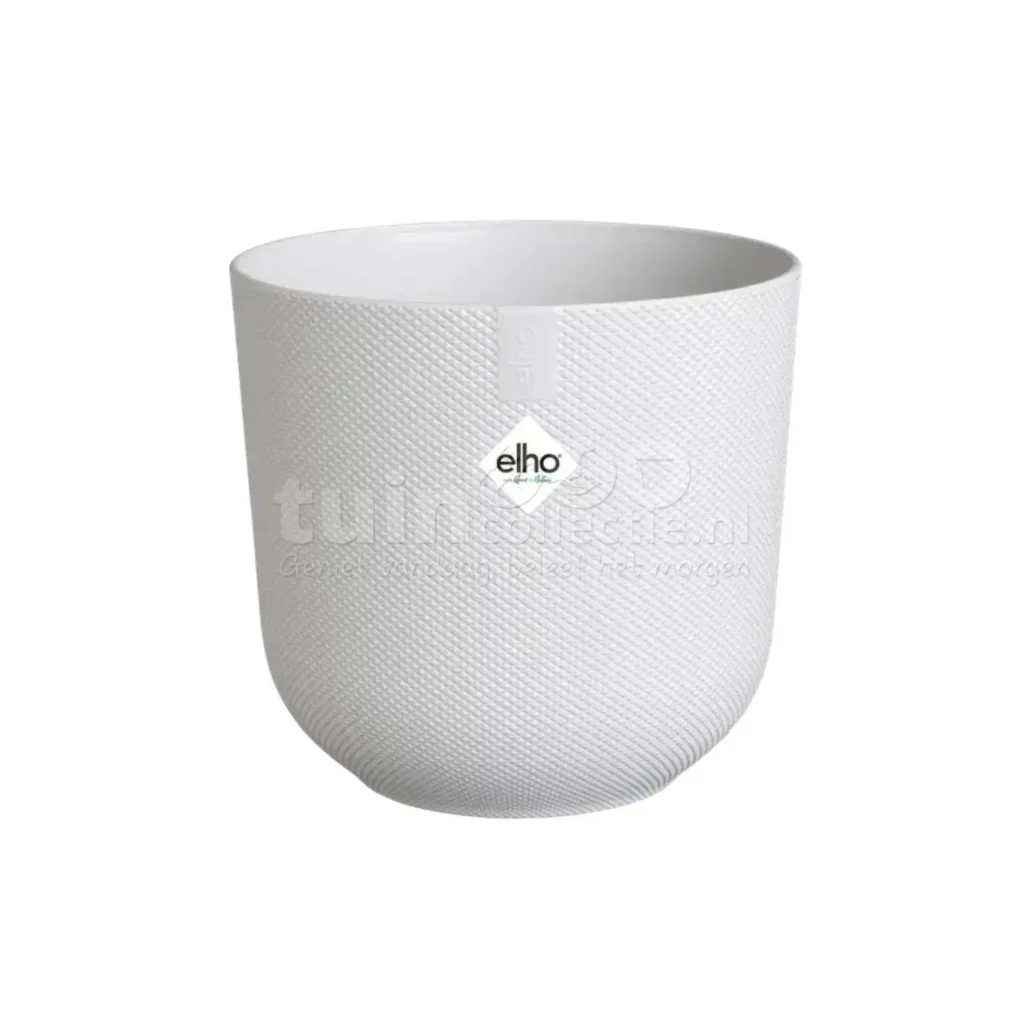 Elho Bloempot Jazz Rond Zijdewit Ø14cm