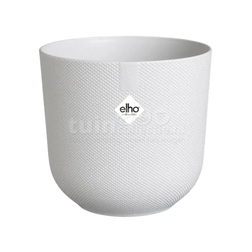 Elho Bloempot Jazz Rond Zijdewit Ø19cm