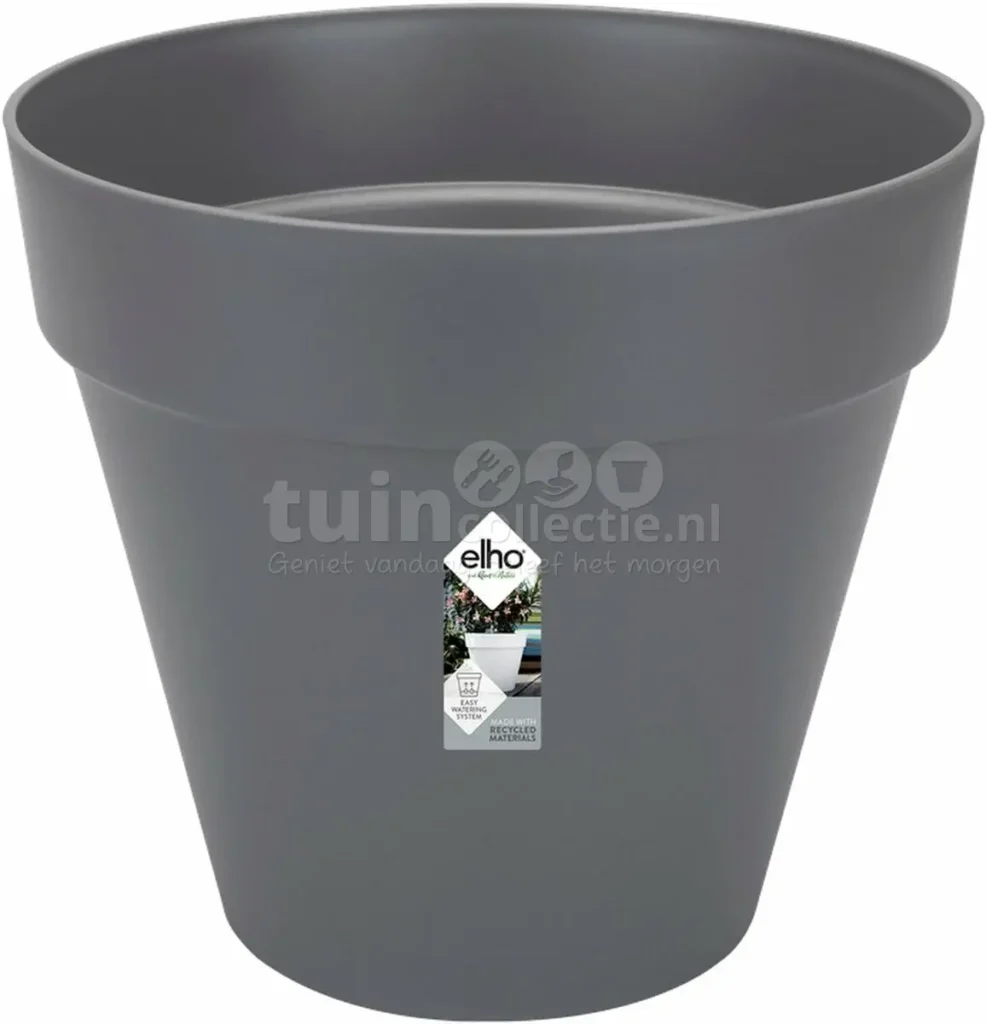 Elho Loft Urban Rond Antraciet Ø50cm met wielen