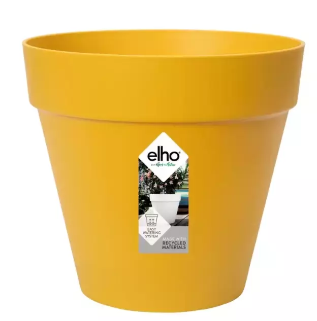 Elho loft urban rond 25cm Geel