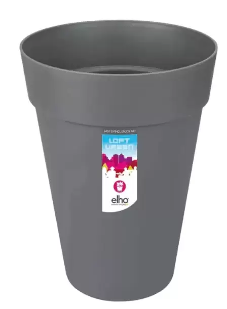 Elho pot loft urban rond hoog D28cm antraciet