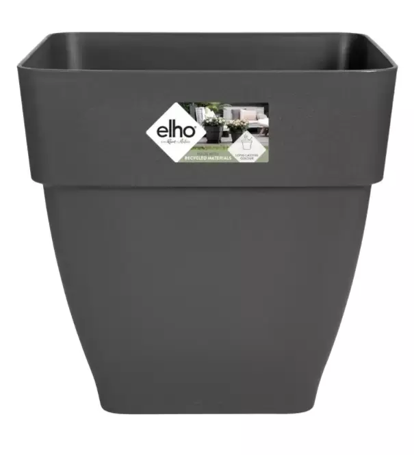 Elho pot vibia campana vierkant 30cm - antraciet