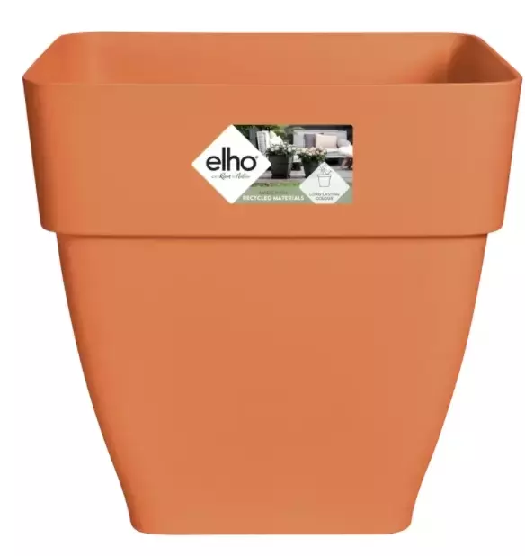 Elho pot vibia campana vierkant 30cm - terra