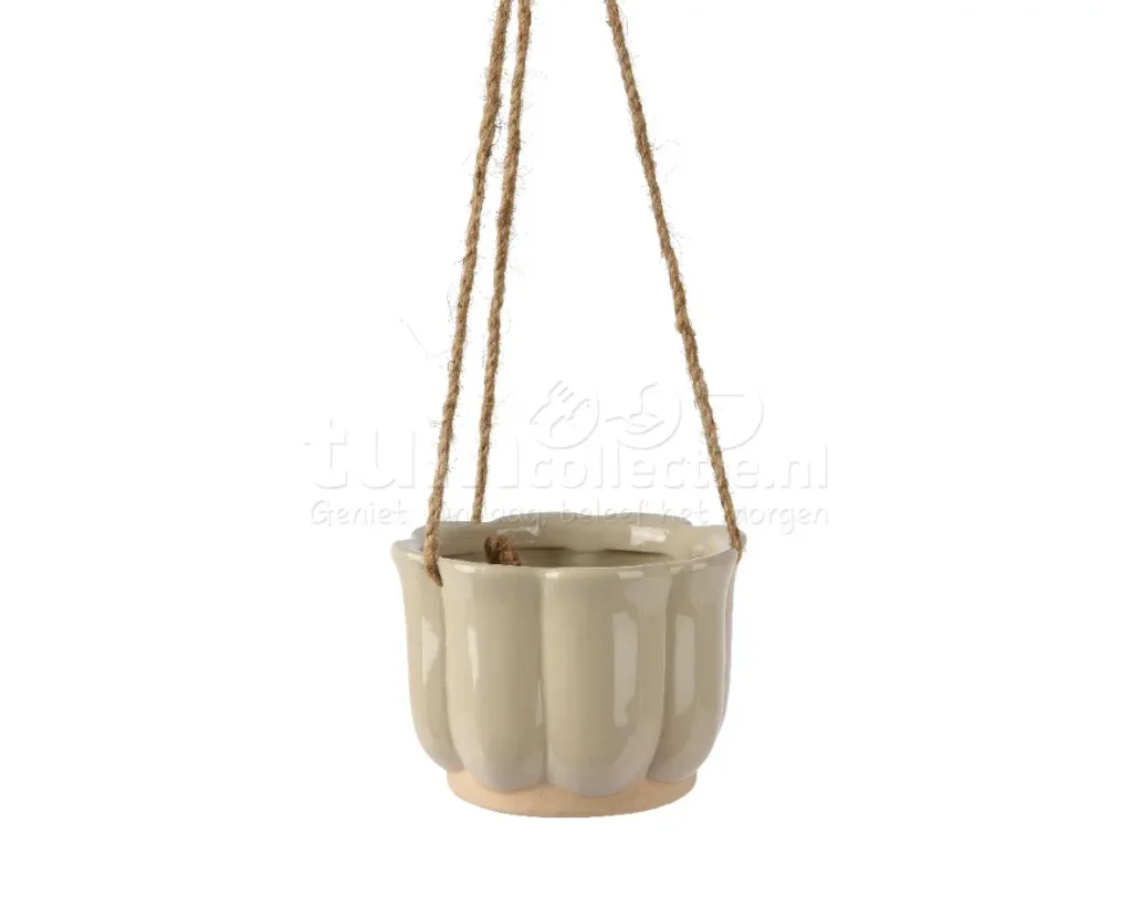 Hangpot Keramiek Ø13cm Beige
