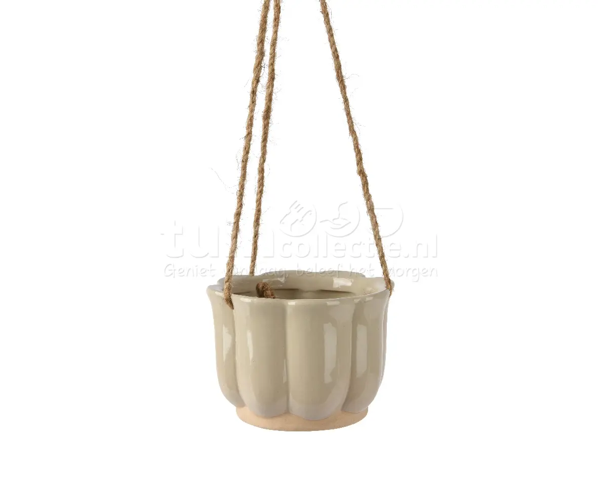 Hangpot Keramiek Ø13cm Beige