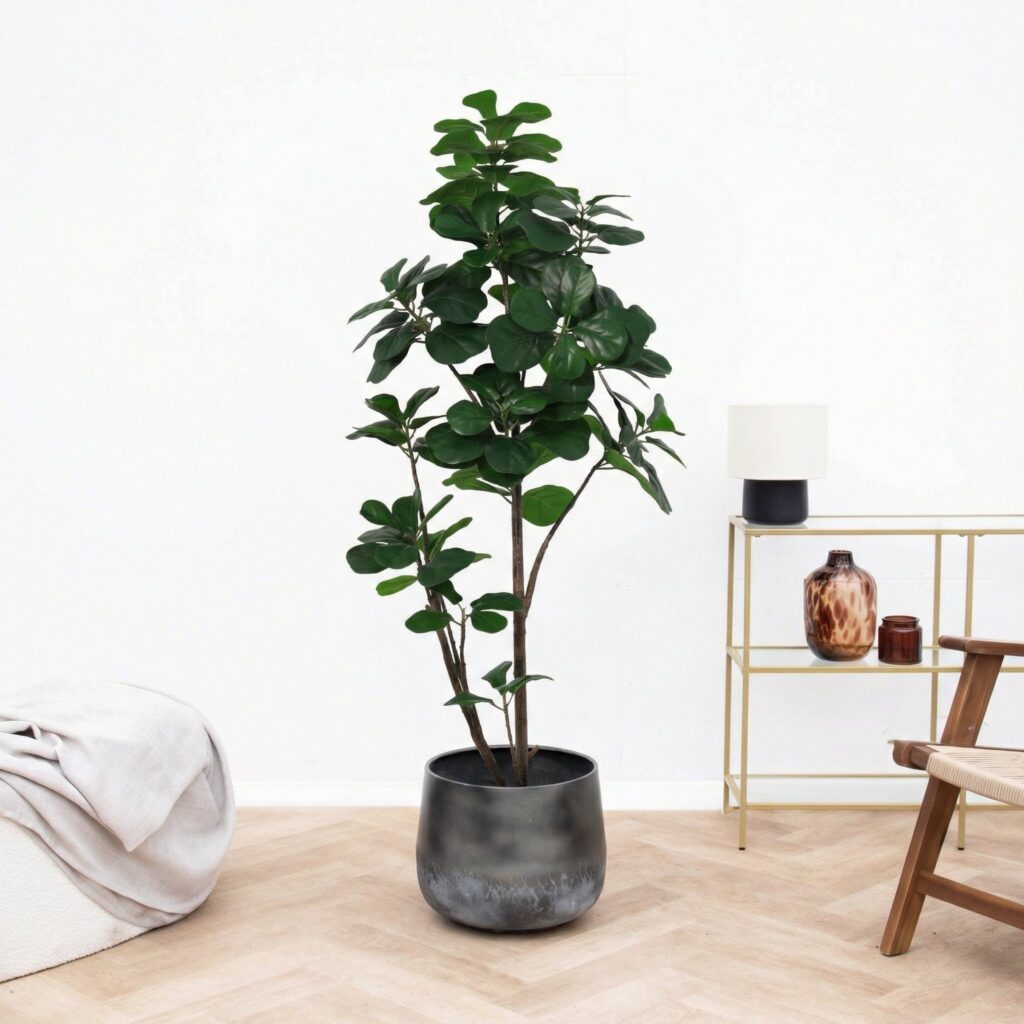 Kunst Ficus lyrata vertakt - 150cm