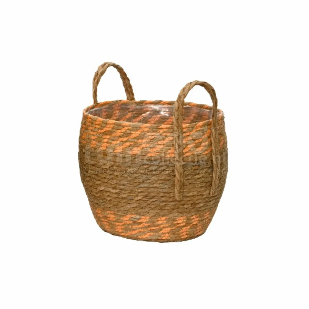 Mand Maisblad Naturel / Oranje Ø28cm