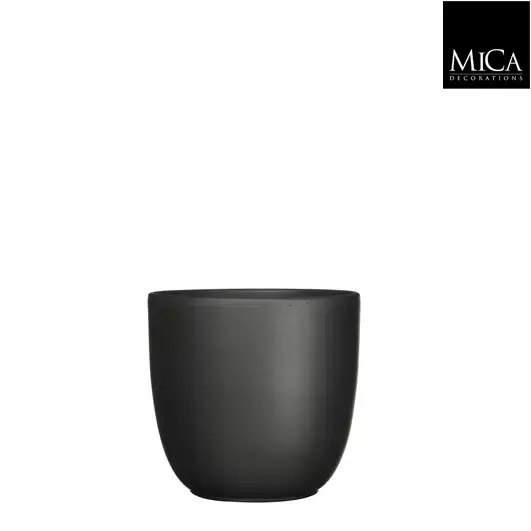 Mica Decorations tusca pot mat zwart 19x20cm