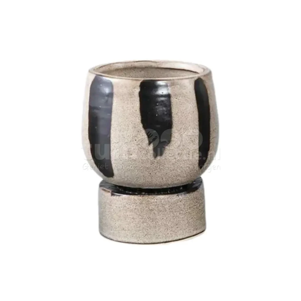PTMD Bloempot Layiah Bruin 13,5cm