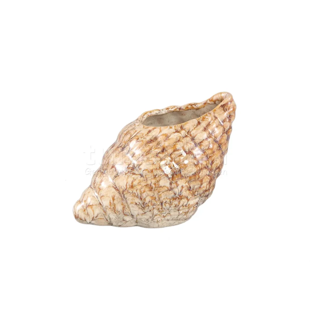 PTMD Bloempot Santo Shell Crème Small