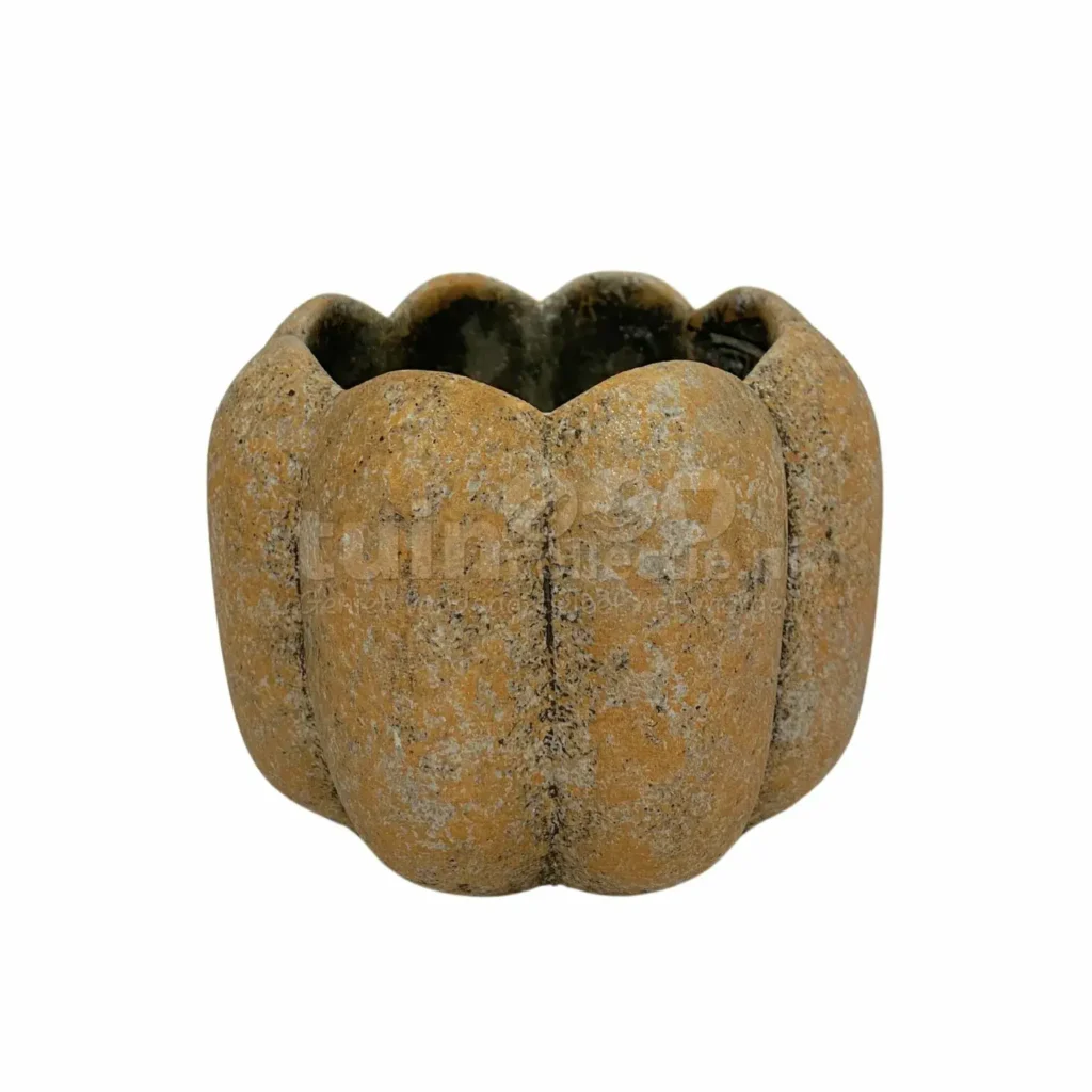 PTMD Bloempot Sidney Cement Roest Ø12cm