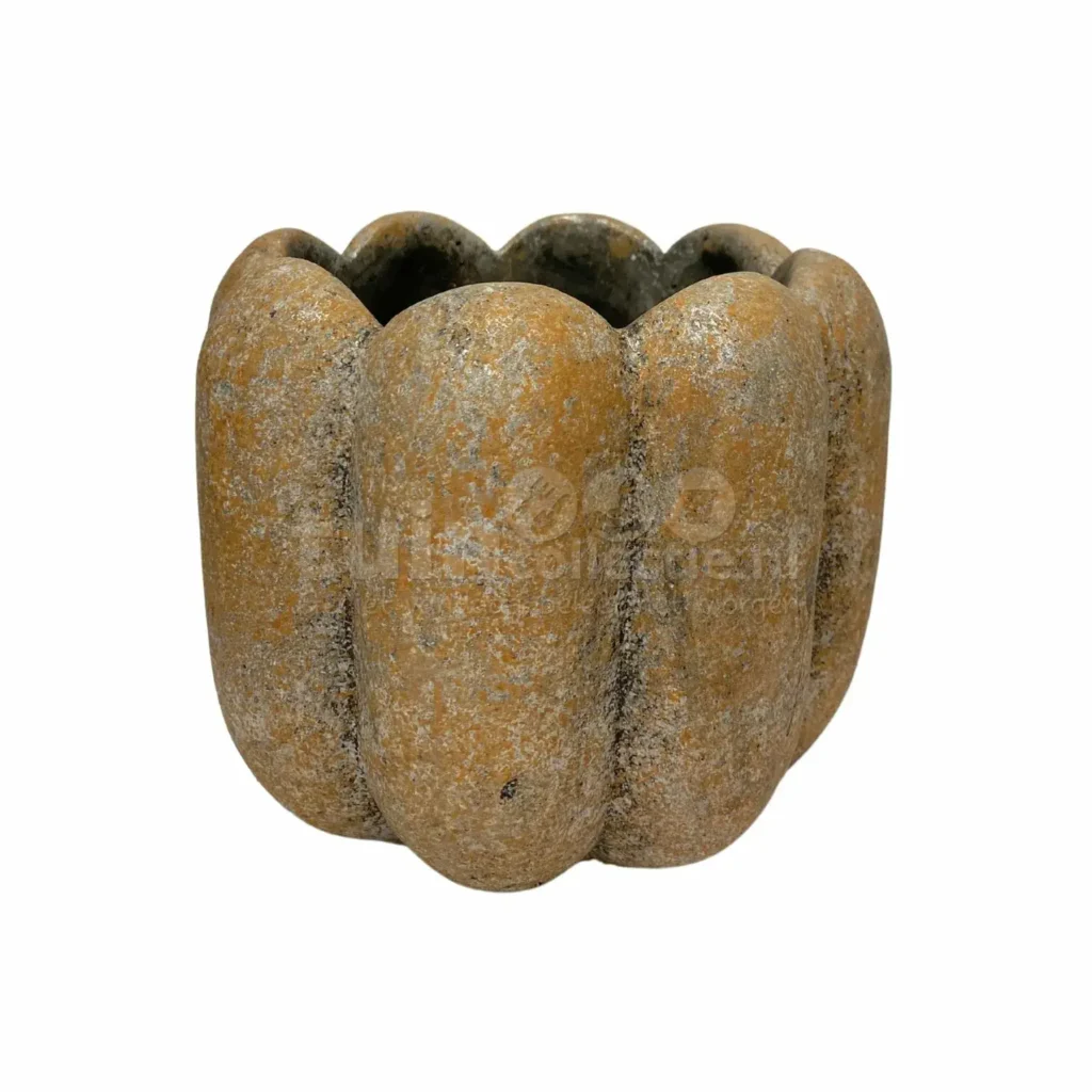 PTMD Bloempot Sidney Cement Roest Ø16cm