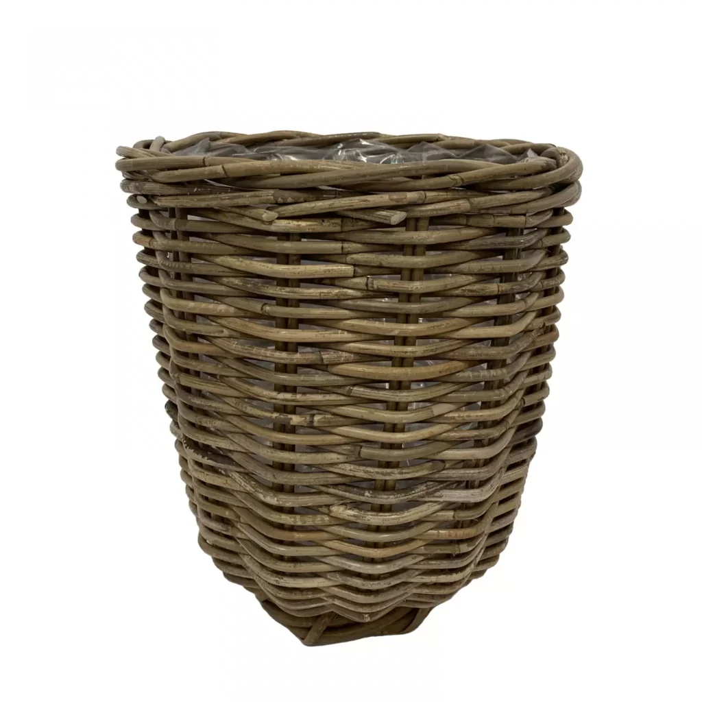 Plantenmand Rotan Grijs-Bruin Ø28