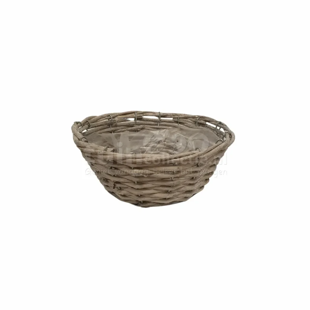 Plantenmand Wilg Grijs Ø19cm