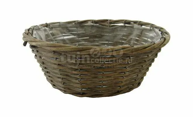 Plantenmand Wilg Grijs Ø23cm
