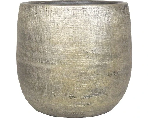 Pot mira d39h36cm industrieel goud