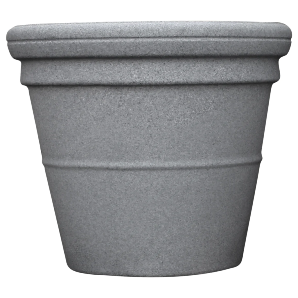 Ronde 180L grijze plantenbak - Prestige Rome - Prestige