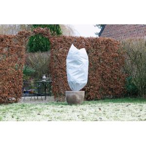 Winterafdekhoes met koord 50 g/m2 wit 75 x 150 cm - 2 stuks