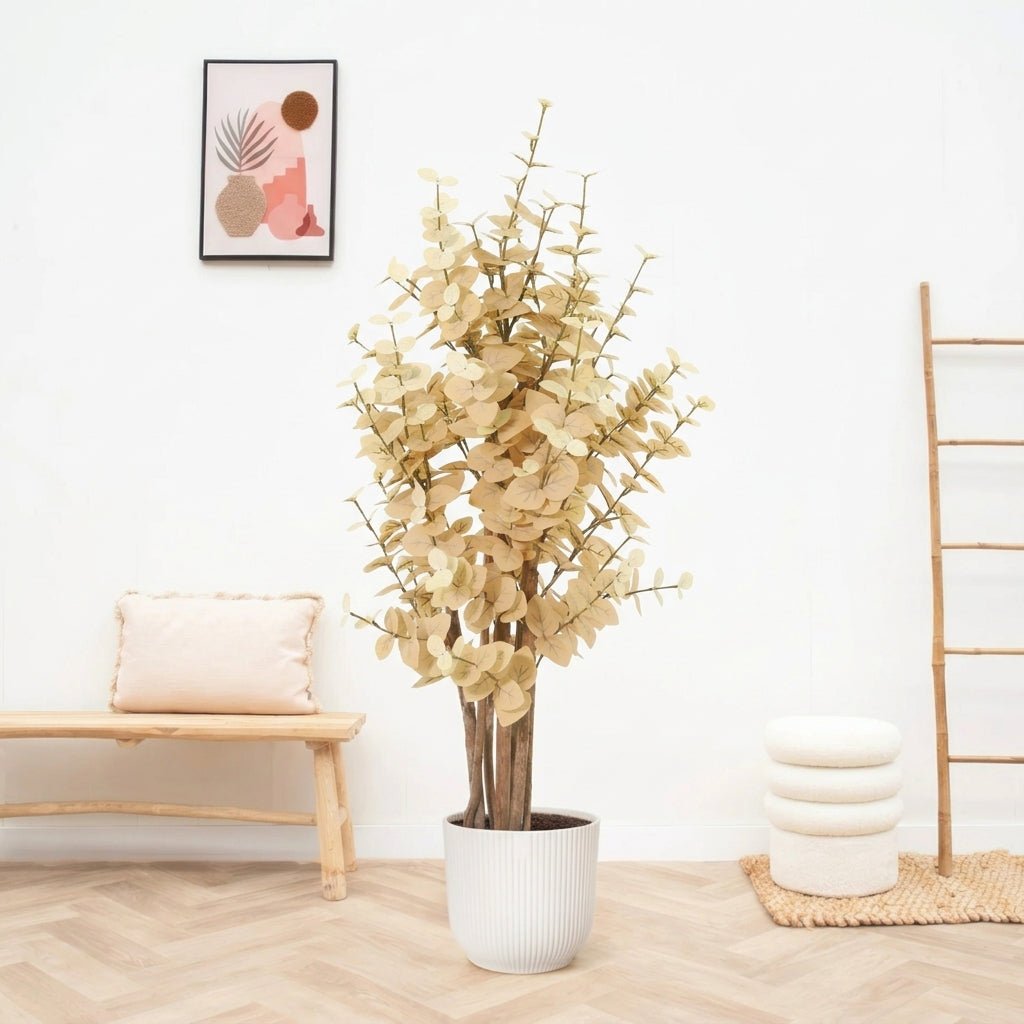 Kunst Eucalyptus yellow - 125cm
