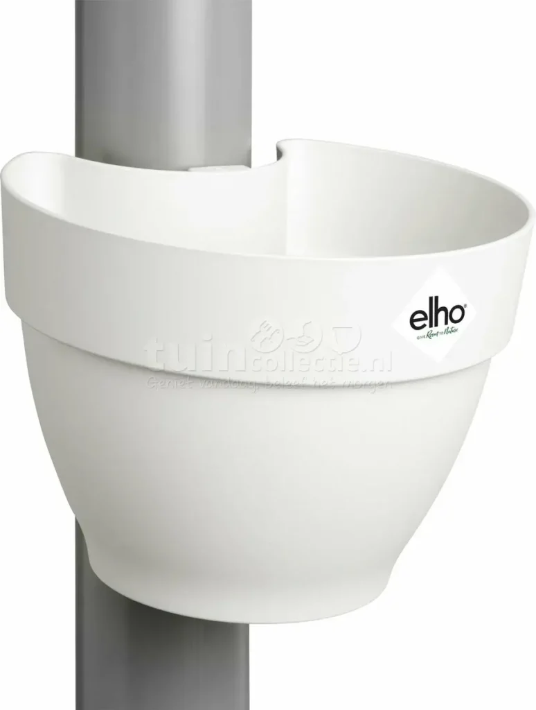 Elho Regenpijpbakje Vibia Campana Zijdewit 16cm