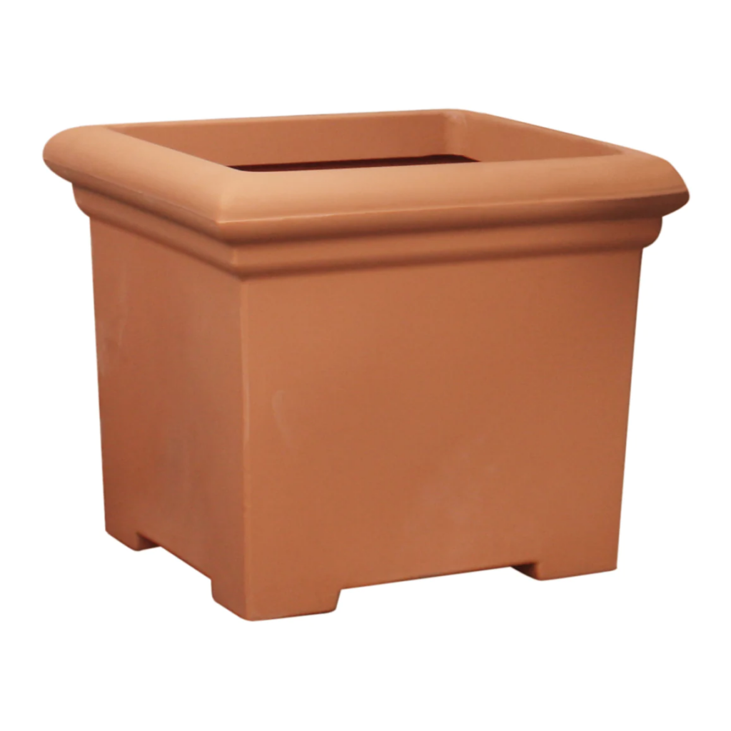 Grote vierkante 400l terracotta plantenbak bloempot Prestige - Prestige