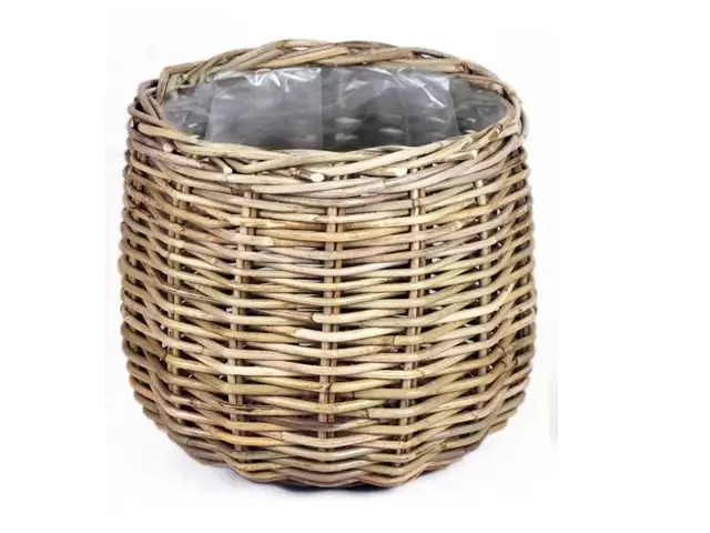Mand rond Antiek Grijs 38x33cm